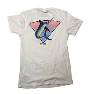 Columbia PFG Mens Short Sleeve Graphic T-Shirt 100 Cotton| S